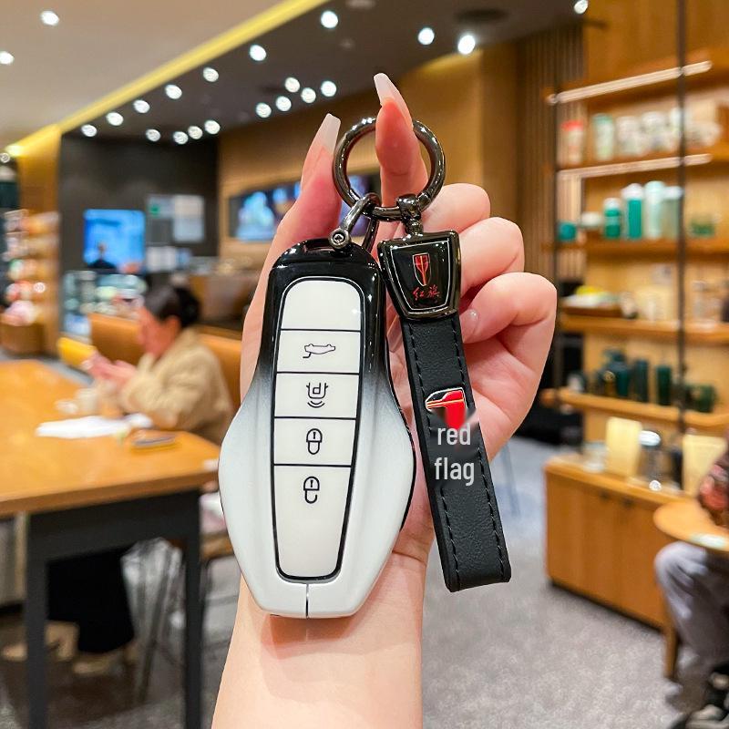 2026 Hongqi HS6 PHEV Key Case: Metal Buckle Shell for HS6/HS3 Smart Hybrid