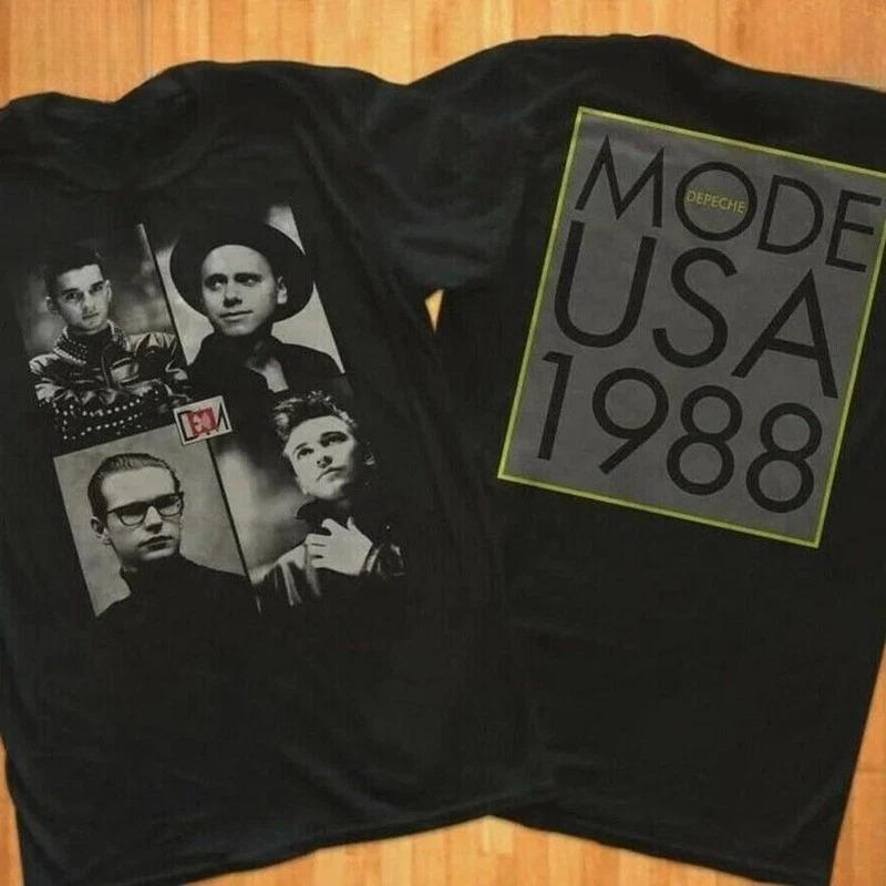 

Vintage Depeche Mode Tour 1988 Shirt New Gildan REPRINT Double Sides Fans Gift High-end Luxury Is for Both Men and Women Top Y2k 4XL