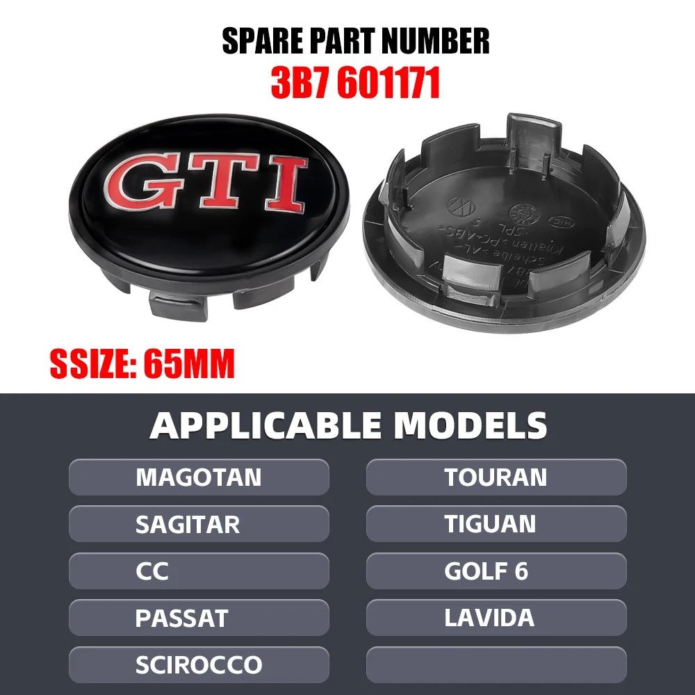 VW 4pcs 56/65/66mm Car Wheel Center Cap Hub Cover Badge For VW GTI Golf Cross Lavida Passat Magotan Polo Touran Beetle EK1 g1