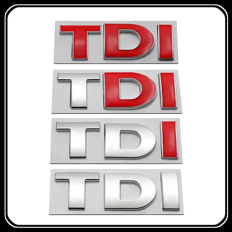 For VW Golf Passat Tiguan Jetta Amarok TDI Badge 3D Metal Car Stickers Tail Decoration Decal Side Sticker