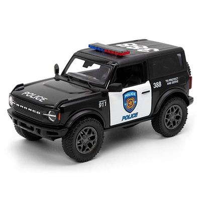 KINSMART 2022 Ford Bronco Police Diecast KT5438P, Black, 1pc