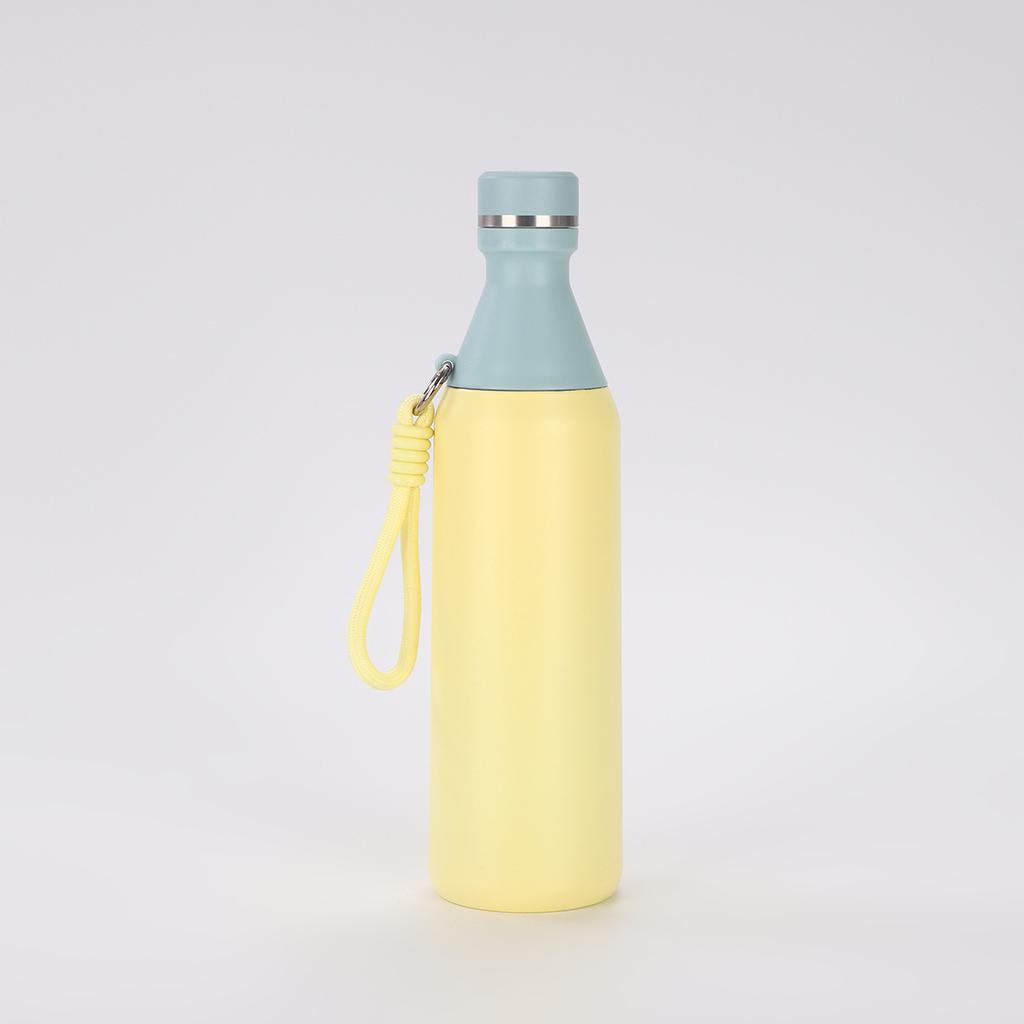 20Oz Insulated Sport Travel Water Bottle Wide Mouth And Small Mouth 3-Segment Combination Thermos Bottle Keep Cold/Hot
