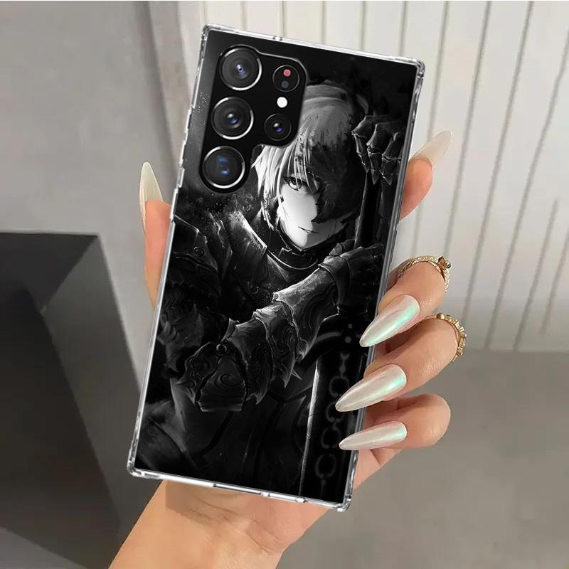 Fate Zero Stay Night Saber Phone Case for Samsung Galaxy S26 S24 S23 Ultra S25 Edge S22 S21 Plus S20 FE + Soft Print Shell Funda