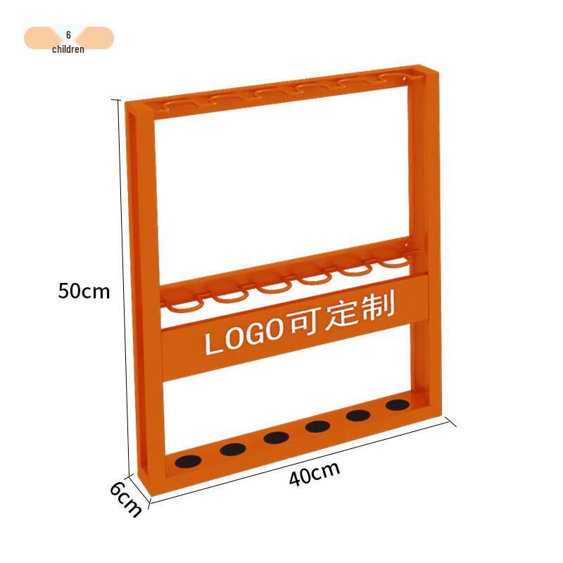 Wall-Mounted Metal Billiard Cue Rack