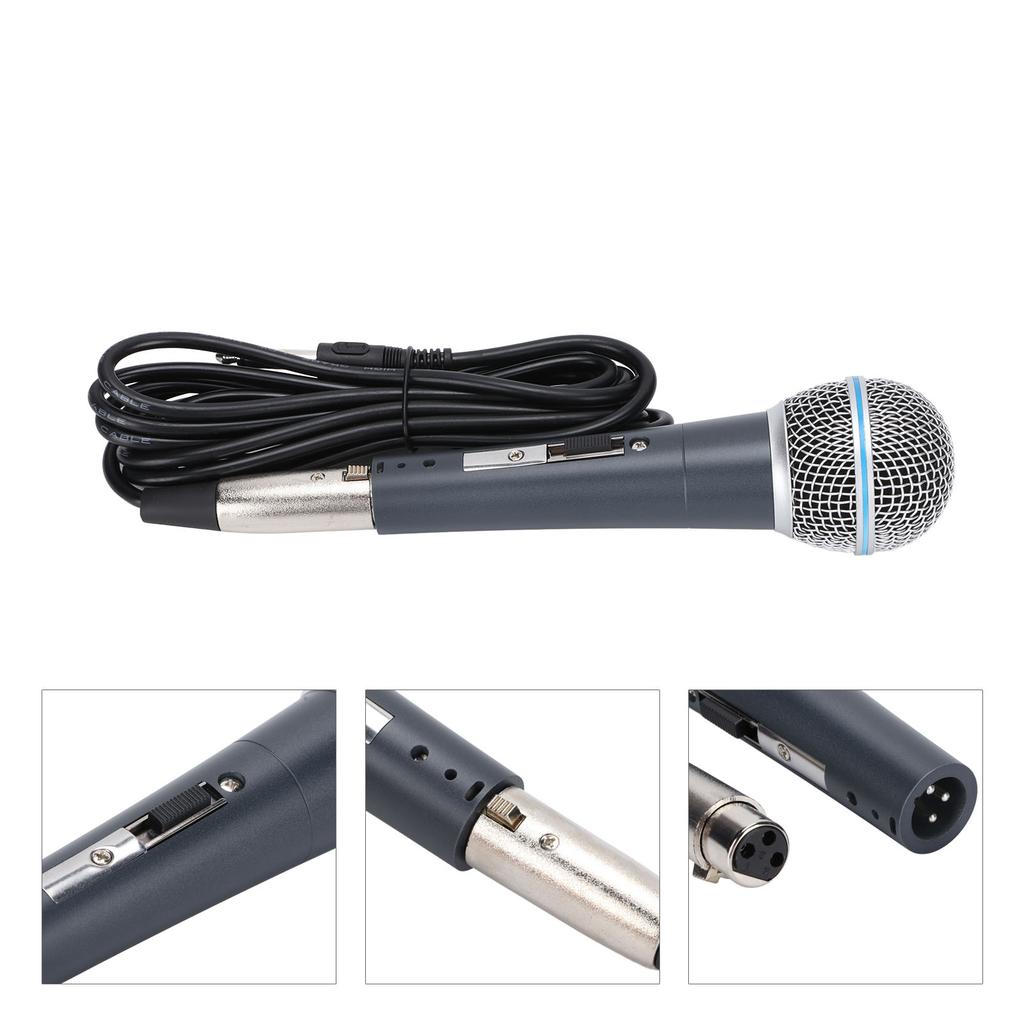 YS‑58 Wired Microphone High Fidelity Dynamic Microphone for Karaoke Singing Computer Speakers
