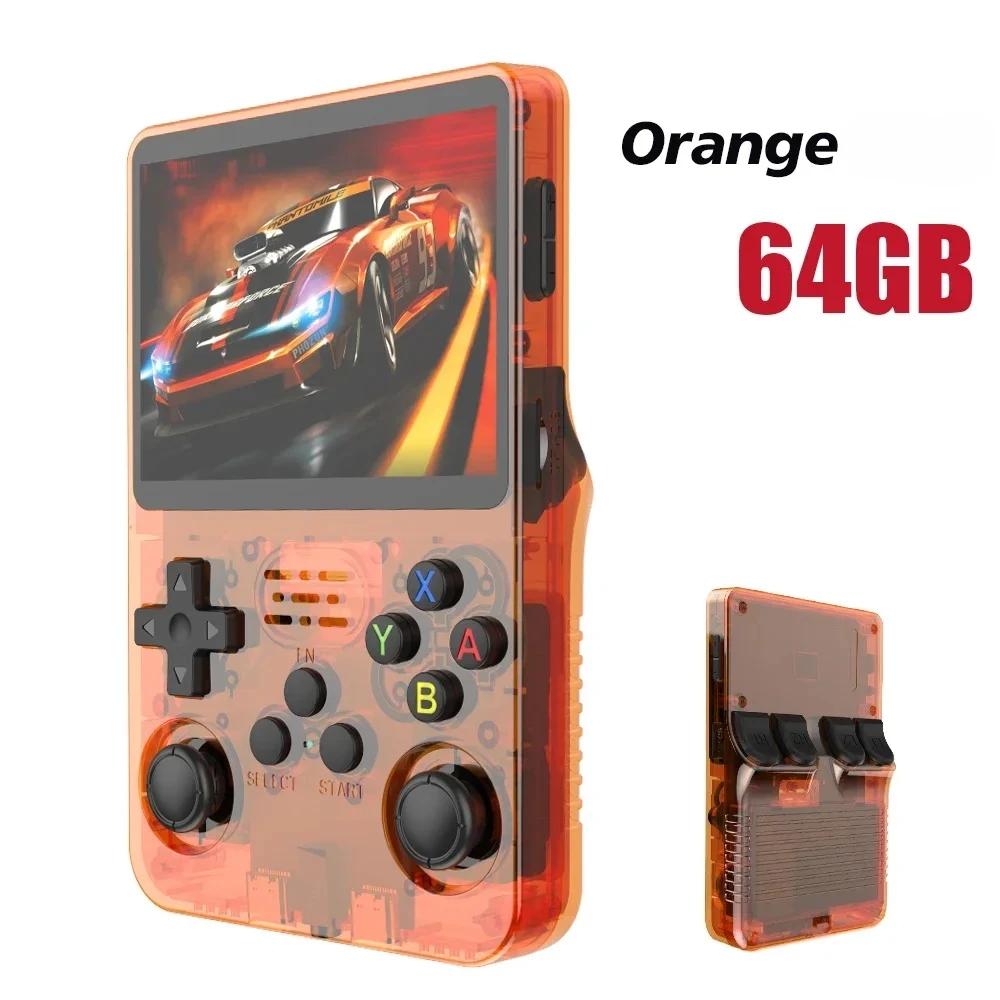 2026 R36S Retro Handheld Game Console 3.5-inch IPS Screen Large Storage: 64GB / 128GB Arkos System Supports Multiple Languages