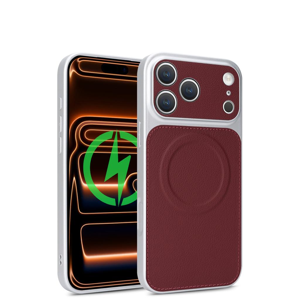 Applicable to iPhone17 mobile phone case 16Pro second sticker, magnetic wireless charging, anti-drop protective case 15Plus