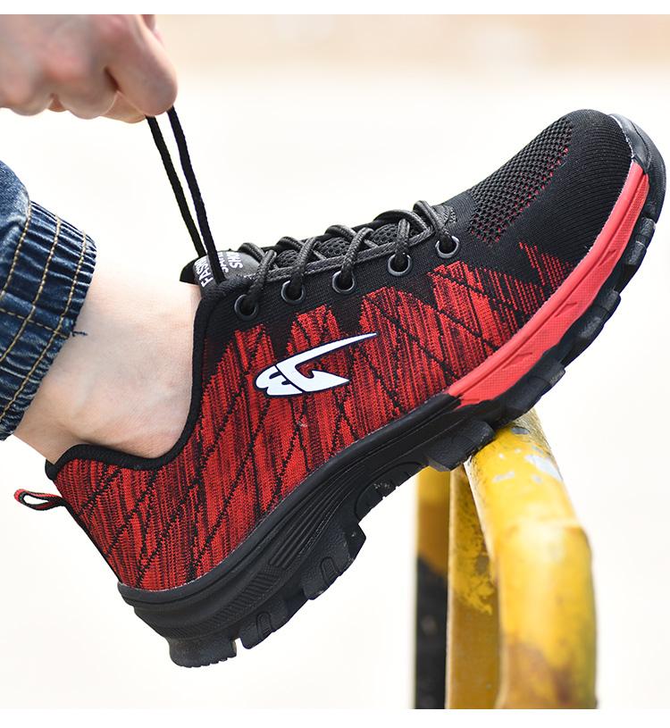 Custom Non-slip Rubber Sole Highquality Industrial Safety Work Shoes Steel Toe Protective Sneakers Women Safety Shoes