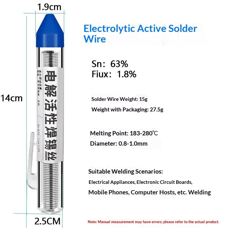1Pcs Pen Tube Packed Lead Free Solder Wire High Purity Low Melting Point Tin Solder Wire For Electronic Circuit Board Welding