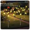 Pilzform Solar-LED-Lichterkette, Wasserdichte Outdoor-Campinglichter, Quallen-Design mit Windbetrieb