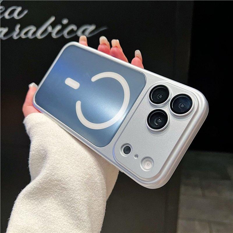 2-in-1 magnetic attraction is suitable for Apple 17promax mobile phone case electroplating colorful Apple 16 anti-drop 15 protective hard case