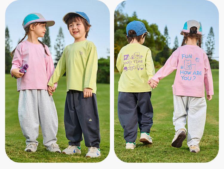 Dudu Home Kids' Cropped Spring Pants: Trendy, Versatile Children's Sportswear