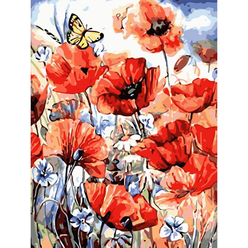 Full Round Diamond Painting Flower Butterfly Pictures Of Rhinestones Diamond Embroidery Animal Cross Stitch Home Decor