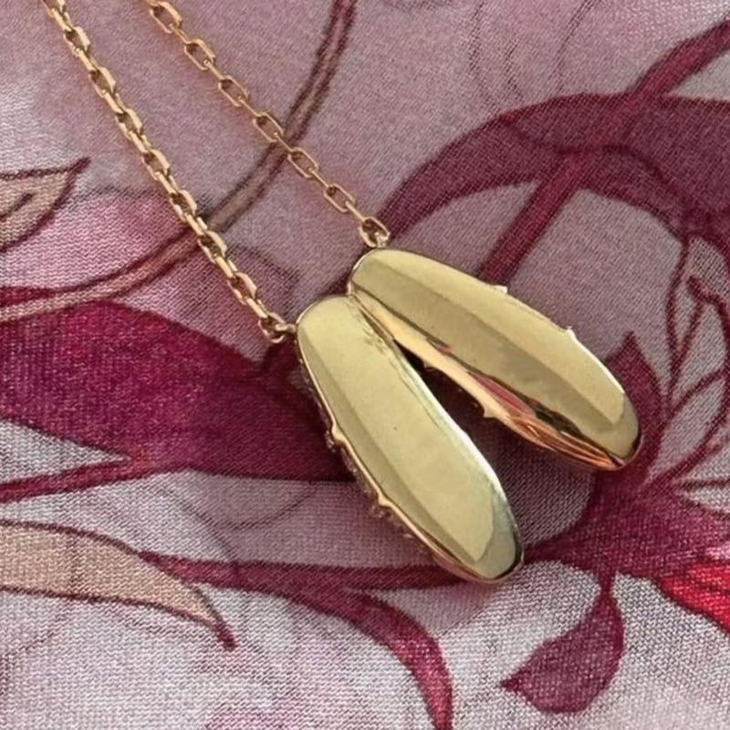 Multipurpose Ballet Theme Jewelry Sturdy Alloy Necklace With Elegant Crystals Ideal Gifts for Teen Girls Outfits