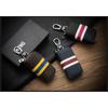 Leather Car  Key  Case Universal Stripe Key Case Business Casual Durable No Wrinkles Protective
