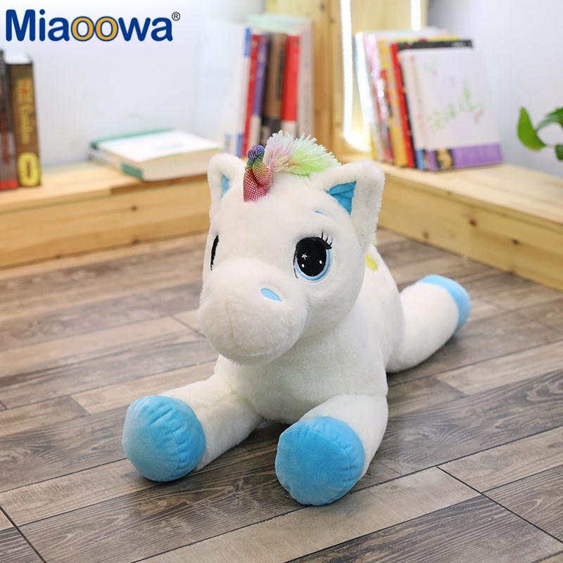40/60/80cm Stuffed Animal Dolls Kawaii Cartoon Rainbow Unicorn Plush toys Present Toys Birthday Gift