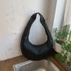 IELGY Simple Wide Shoulder Strap Soft Leather Dumpling Bag Casual All-Match One-Shoulder Messenger Bag