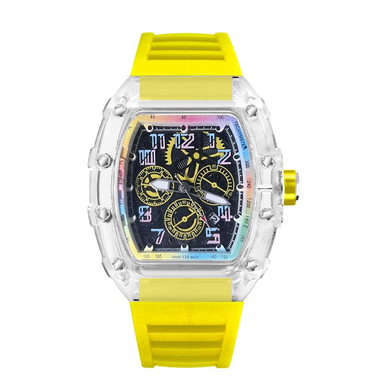 High-Value Leisure Sports Automatic Quartz Luminous Waterproof Richard Men'S Watch Colorful