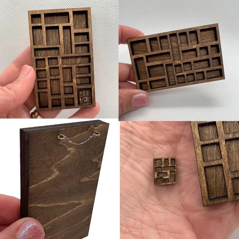 Miniature Trinket Shelf Miniature Crystal Shelf Dollhouse Miniature Decor Printers Tray Miniature Durable Easy Install