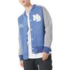 New Balance Stand Collar Woven Baseball Jacket Asia Sizing 'Blue Grey' Men's AMJ61606-BNH