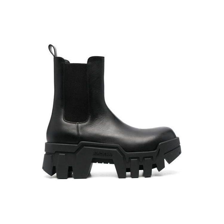 Balenciaga Chelsea Bulldozer 80mm Boots Black Matte Calkskin Men's 693968WBCQ01000
