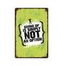 Funny Text Sign Exercise Fitness Poster Gym Training Room Wall Decor Pin Up Tin Sign Man Cave Art Poster Decoration Metal Plate