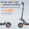 JOYOR S10-S-Z Monopattino Elettrico Doppio Motore 1000W Batteria 60V 18Ah Ruote Off-Road 10" Autonomia 75km Freni a Sospensione Idraulica Pieghevole E-Scooter