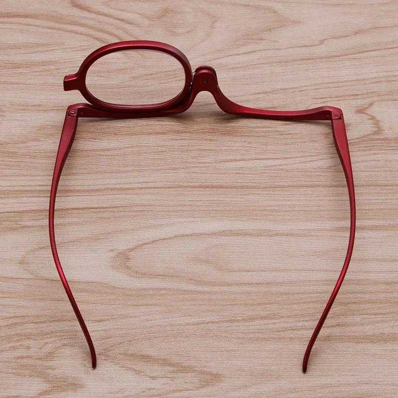 New Rotating Makeup Reading Glasses Women Portable Folding Presbyopia Eyeglasses Fashion Retro Colourful Frame Optical Eyewear
