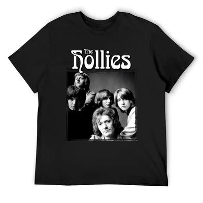 Musik Vintage Retro The Hollies Geschenke für Musikfans T-Shirt Vintage-Grafiken Sommeroberteile Herren T-Shirts
