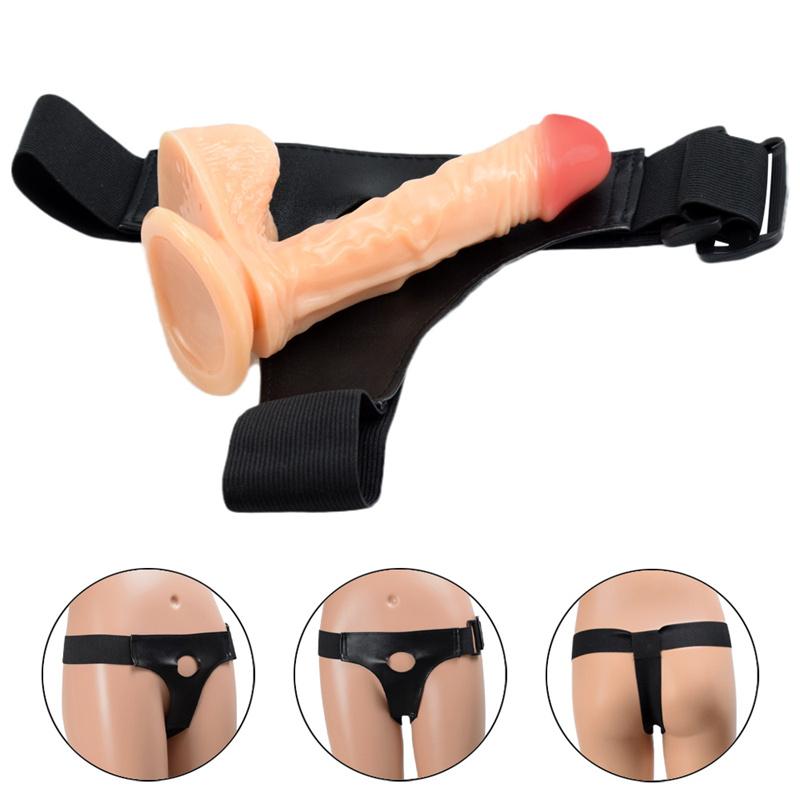 Wearing Dildo Women's Lesbian Gay Sex Panties Les Dildo Adult Sex Products