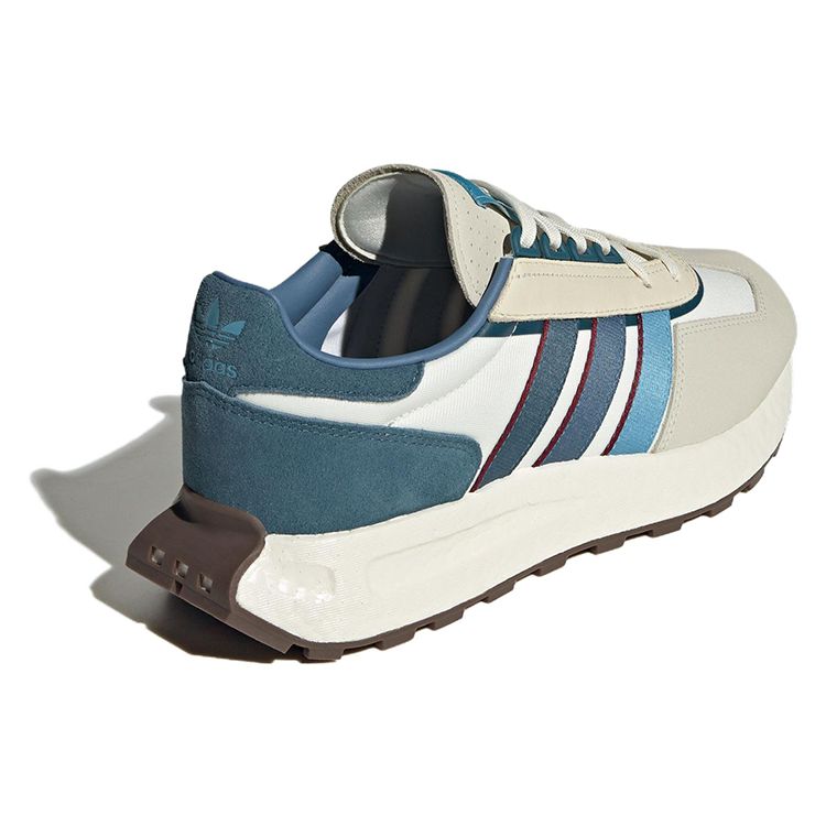 Adidas Originals Retropy E5 Fabric Classic Sports Slip-Resistant Durable Low-Top Lifestyle Casual Shoes Unisex Casual Shoes White Gray Blue IE0498