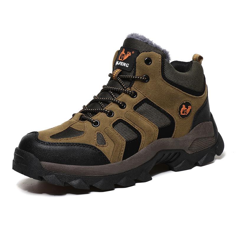 Large Size 2025 Autumn and Winter New Men's Shoes Fashion Outdoor Hiking Shoes Tide High-top Casual Shoes Field Hiking Shoes
