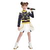 Costume da Cosplay Kpop Hunters Stage per Bambine Ragazze Anime Hunters Outfit da Cosplay Parrucca Completo Costume da Gioco di Ruolo per Feste di Halloween
