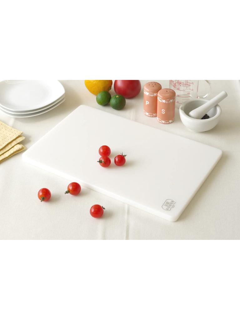 Sanyo Kasei Elastomer Soft Antibacterial Cutting Board White (Large) EKW-L