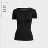 Women's Quick-Dry Mesh Yoga T-Shirt - Slimming, Breathable Summer Fitness Wear