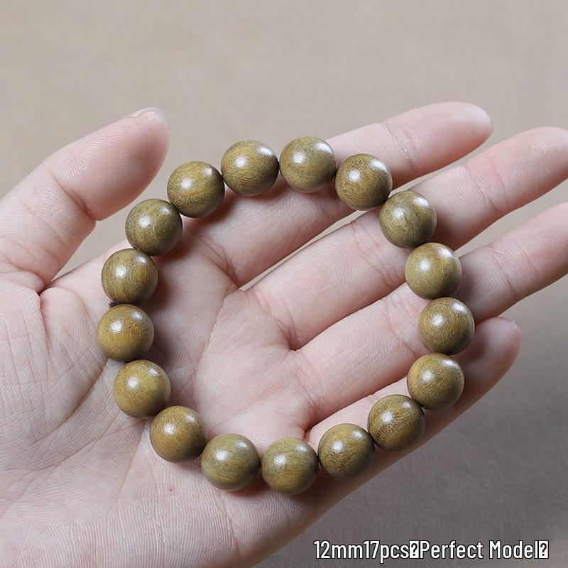 Argentina Green Sandalwood Men's and Women's Bracelet - 108 Beads, Prayer Beads of Yu Sandalwood & Rosewood.