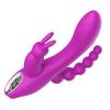 3 w 1 Dildo Wibratory Króliczek Dla Kobiety Masaż Klitorisa Koraliki Analne Zabawki Seksualne Dla Dorosłych Stymulacja Punktu G Kobiecy Masturbator