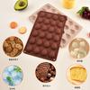 Home DIY24 with Mini High Temperature Resistant Silicone Chocolate Mold Baking Cake Cookie Mold