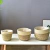 Rattan Flower Pots Yard Plant Pots Flower Basket Flowerpot Storage Box For Vegetables