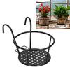Thick wrought iron construction Flower Pot Holder  Railing hanging chlorophytum & pothos