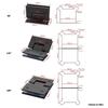 2Pcs Glass Shower Door Hinges Corrosion Resistant Glass Door Cabinet Clip Replacement Shower Door Hinge With Gaskets