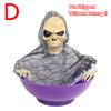 2025 New Halloween Candy Bowl Motion Activated Ghost Dish with Light Up Eyes Spooky Sound Party Decor Trick or Treat Bowl