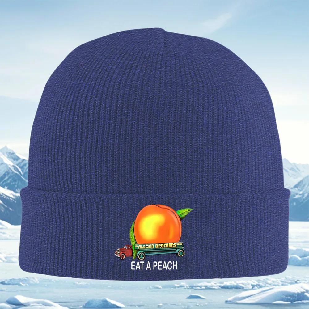 Big Peach On Truckeat Now Unisex Women Unisex Knitted Hat Beanie Pullover Cap Winter Thermal Warm Christmas Outdoor Cycling