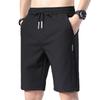 Men's 2024 Summer Korean Ice Silk Elastic Beach Shorts