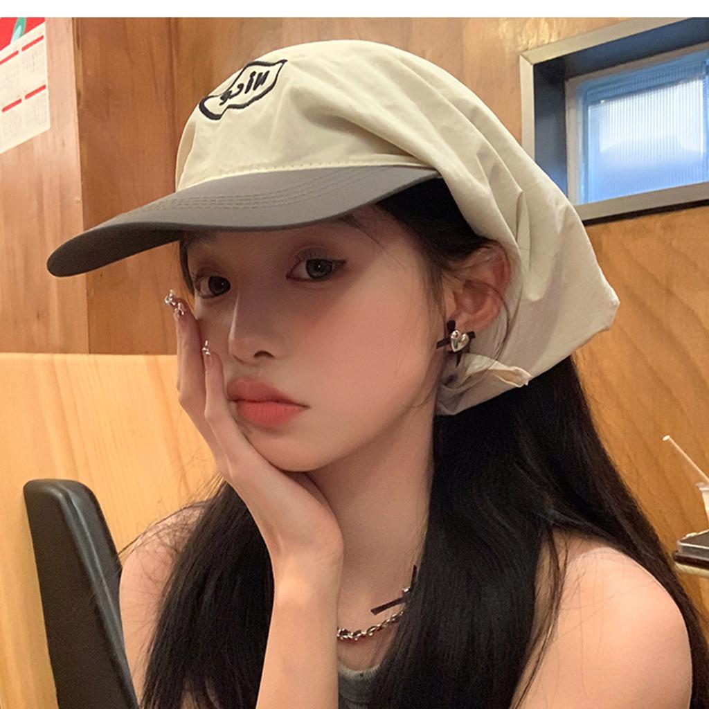 Fashion Sunshades Headscarf Hat for Adult Breathable Baseball Hat Lightweight Girl Visor Hat Outdoor Sport Hiking Hat