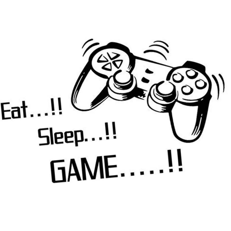 Game Wall Sticker PVC Home Decoration Bedroom Poster Paper Wall Sticker Decal Boys Room Removable Background