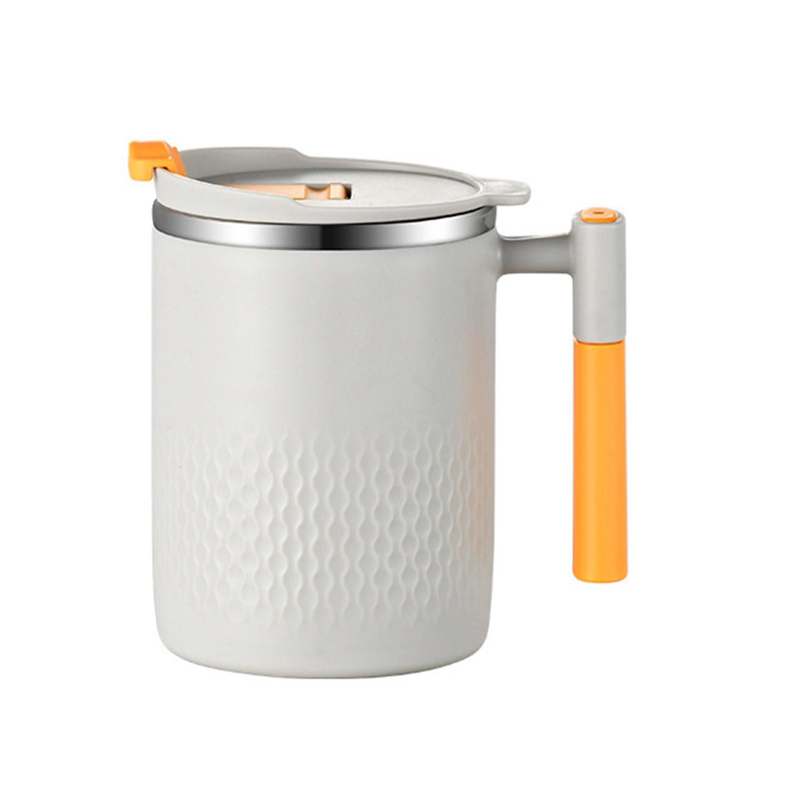 

Insulated Stainless Steel Mug with Handle Beverage Holder Drinking Cup with Lid for Hot Drink Household Coffee Drinkware