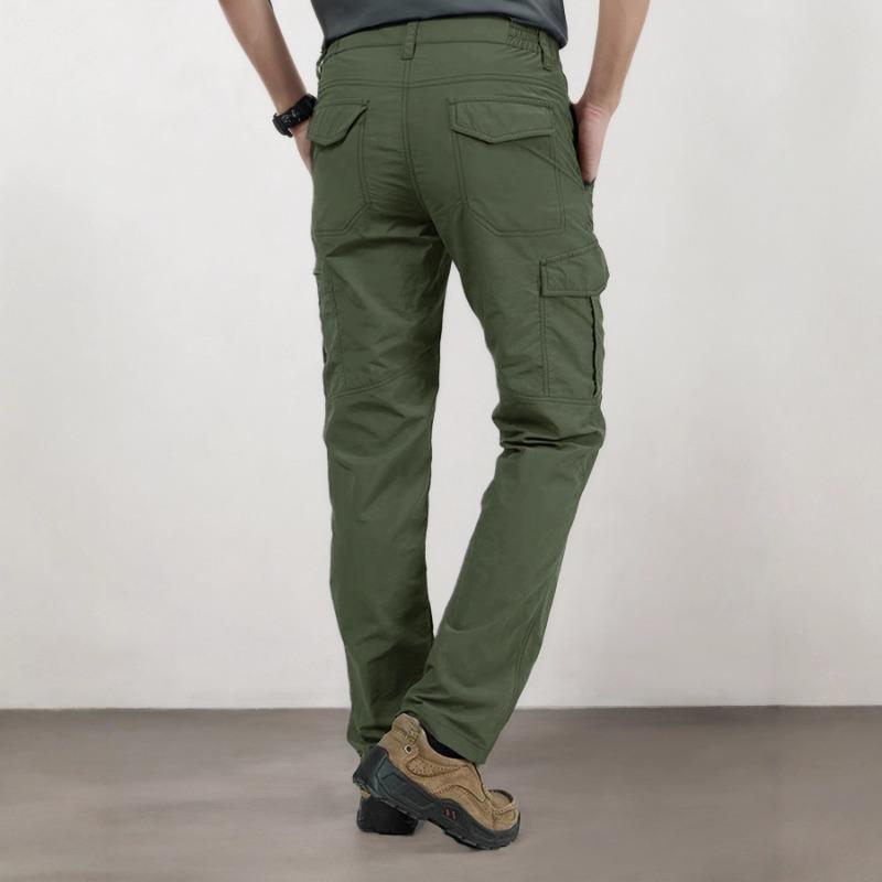 Men's Multipurpose Pockets Tactical Outdoor Activities Waist Drawstring Loose Casual Overalls