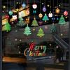 1pc Christmas Decoration Glass Door Sticker Window Sticker, Santa Claus Static Sticker, Scene Decoration, Home Decor, Christmas Decor, Party Decor