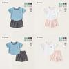Childrens Summer Pajama Set With Cartoon Prints For Boys And Girls